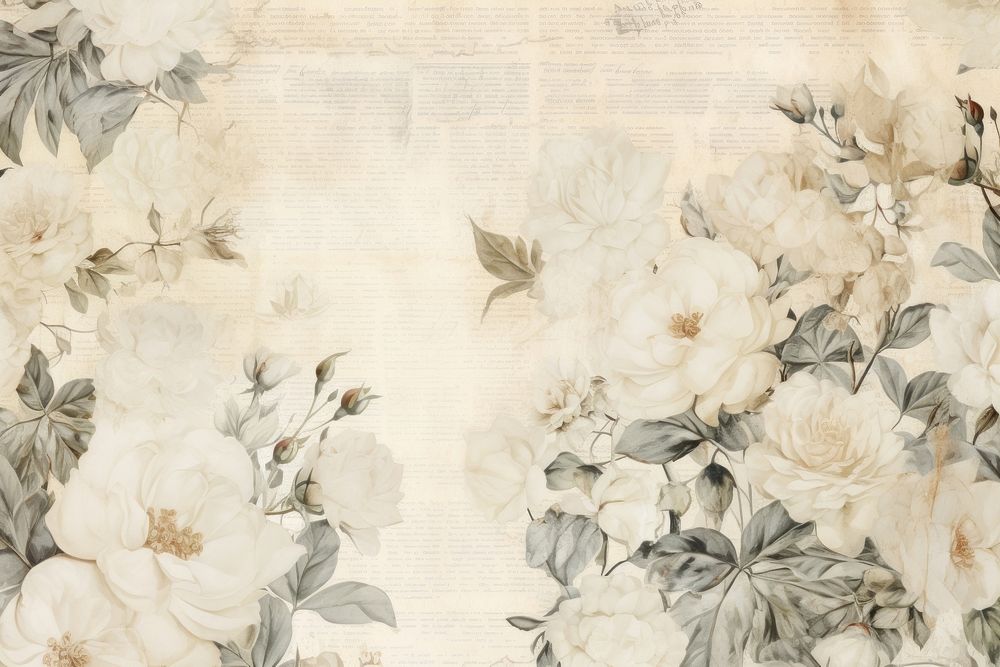 White roses backgrounds pattern paper.