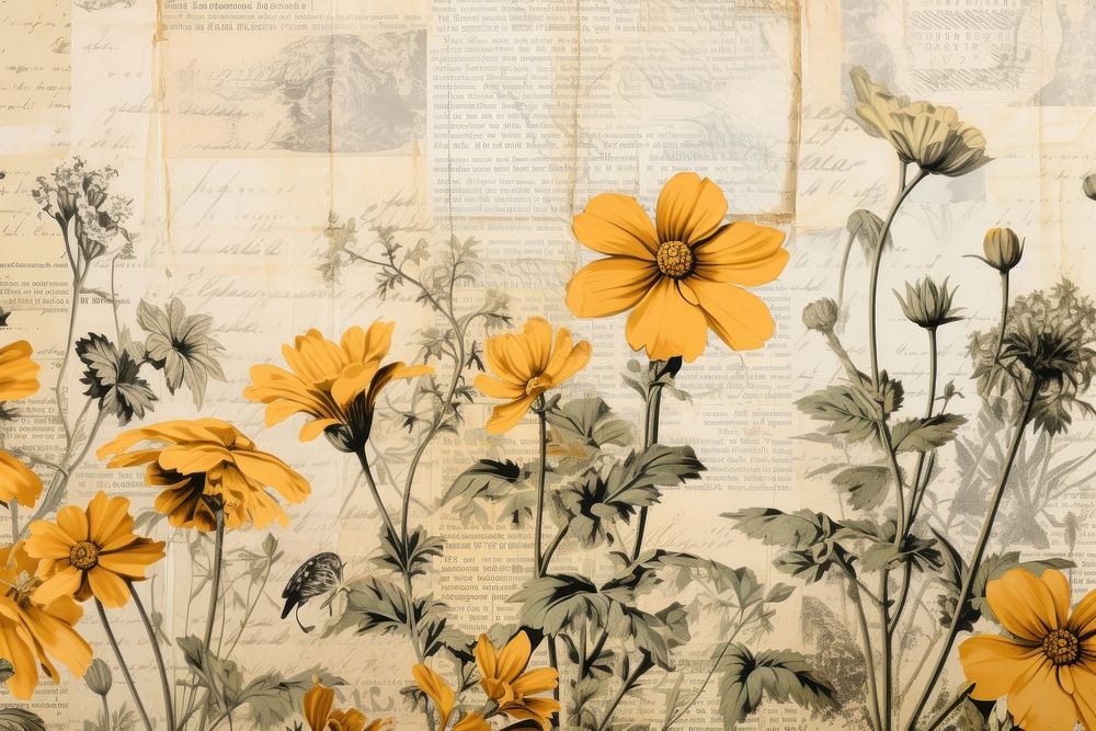 Marigold backgrounds sunflower pattern.