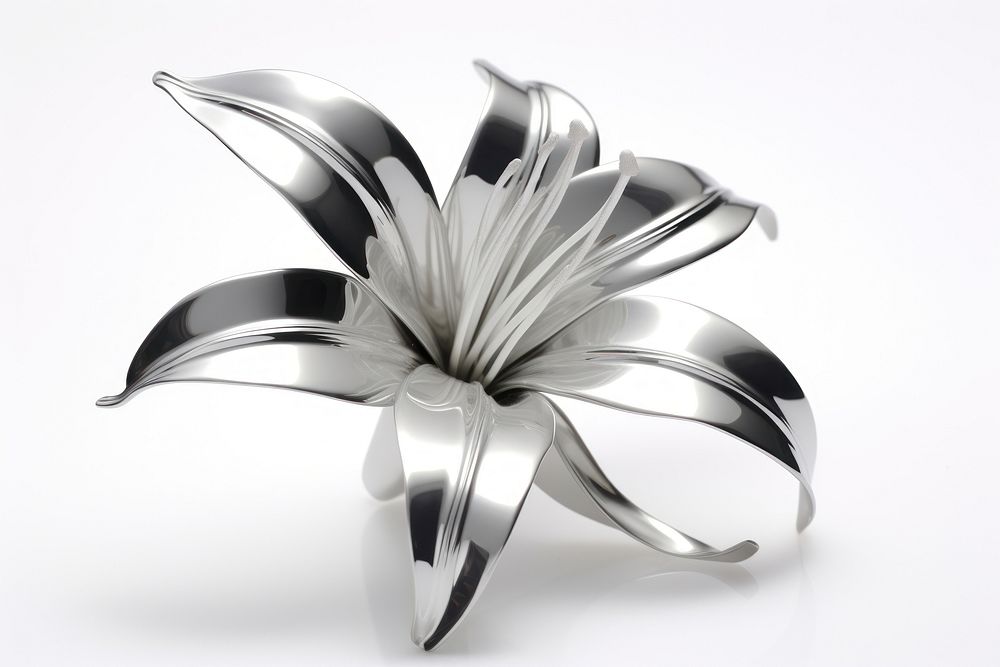 Jewelry flower silver plant.