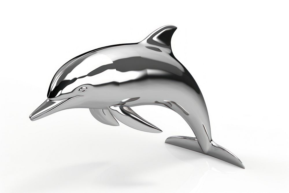 Dolphin animal mammal silver.