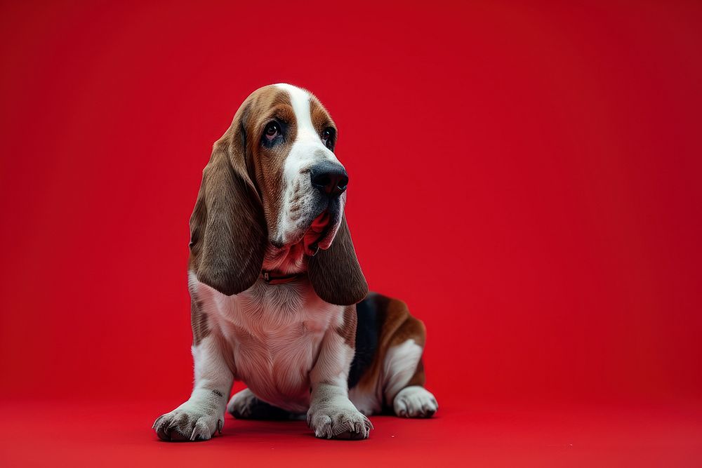 Basset hound dog animal beagle mammal.