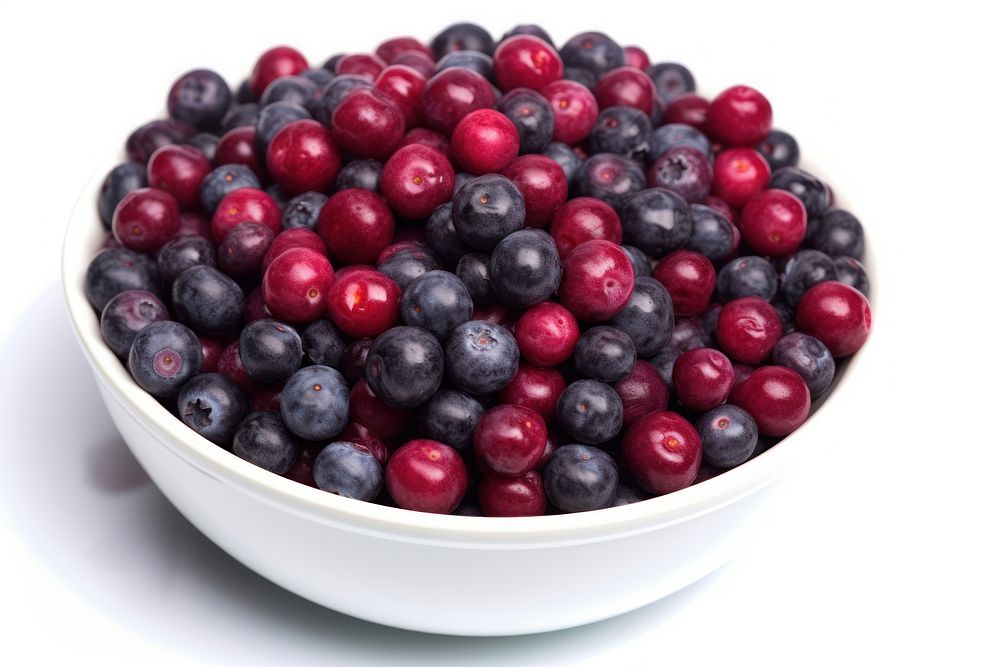 Bowl of blueberries blueberry fruit plant. AI generated Image by rawpixel.