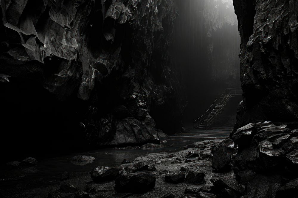 Photography cave monochrome nature black.