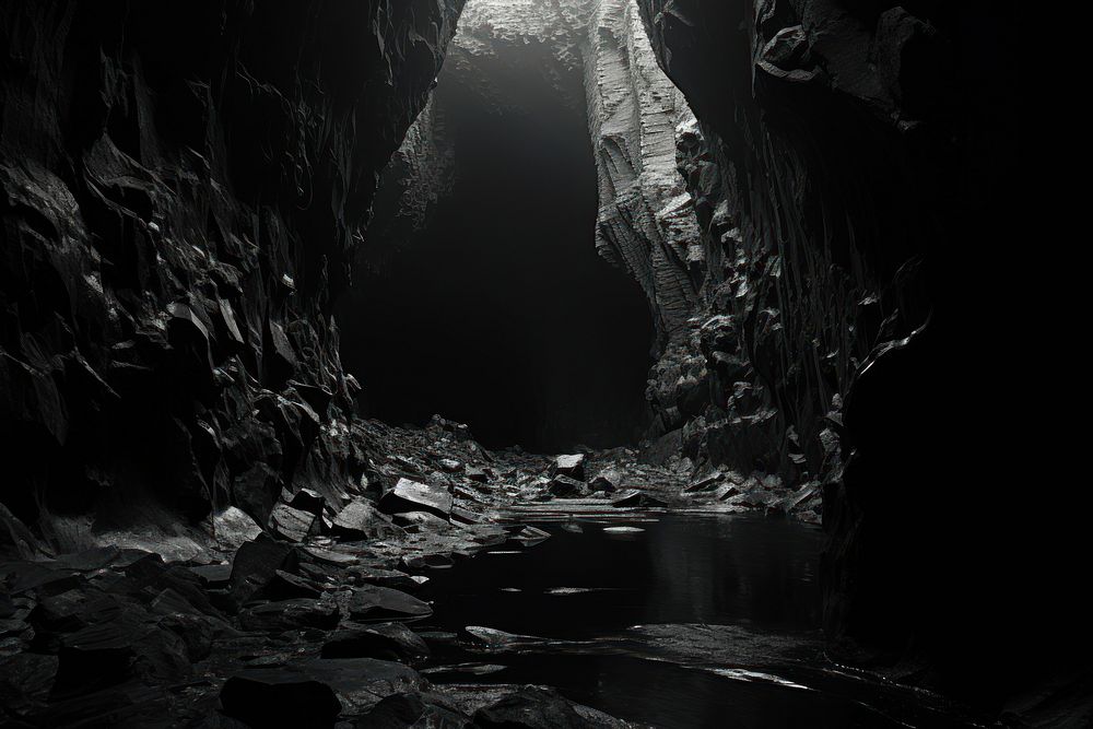Photography cave monochrome nature black.