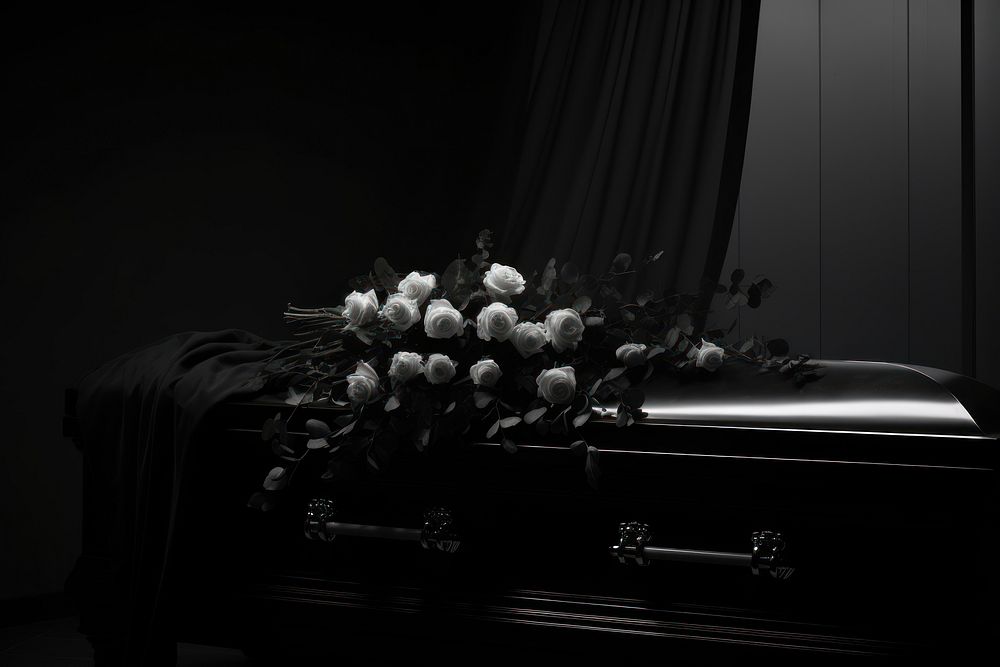 Photography funeral monochrome black white.