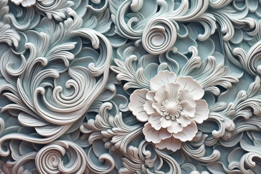 Chinese traditional bas relief pattern art wallpaper architecture.