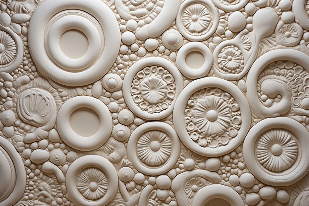 Circle bas relief pattern art backgrounds repetition.