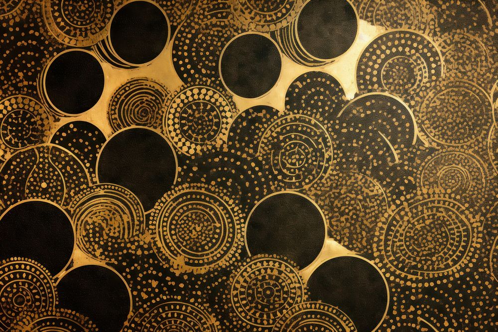 Circle pattern wallpaper gold art. | Free Photo Illustration - rawpixel