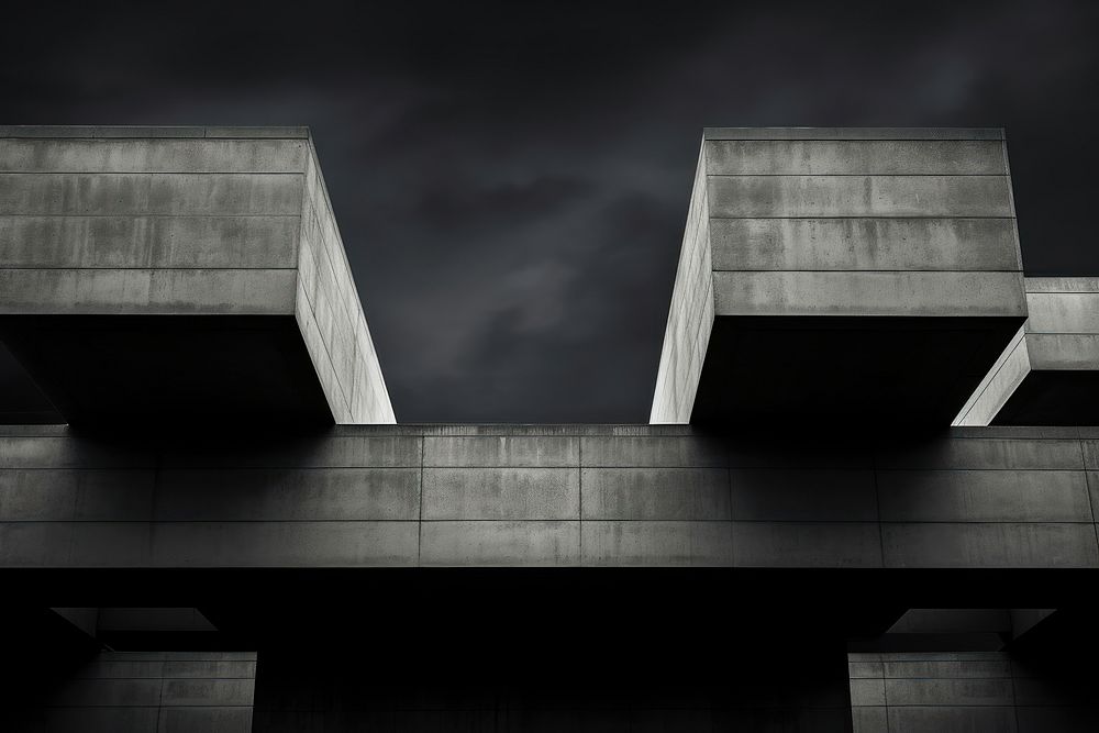 Dark background architecture building black.