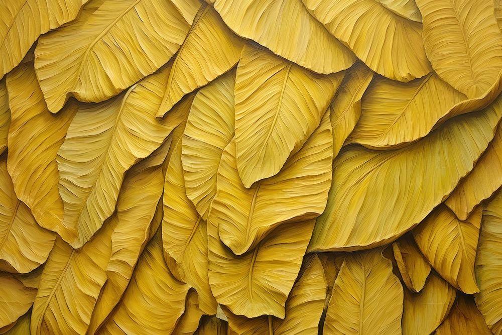 Dried banana leaf bas relief pattern plant backgrounds abundance.