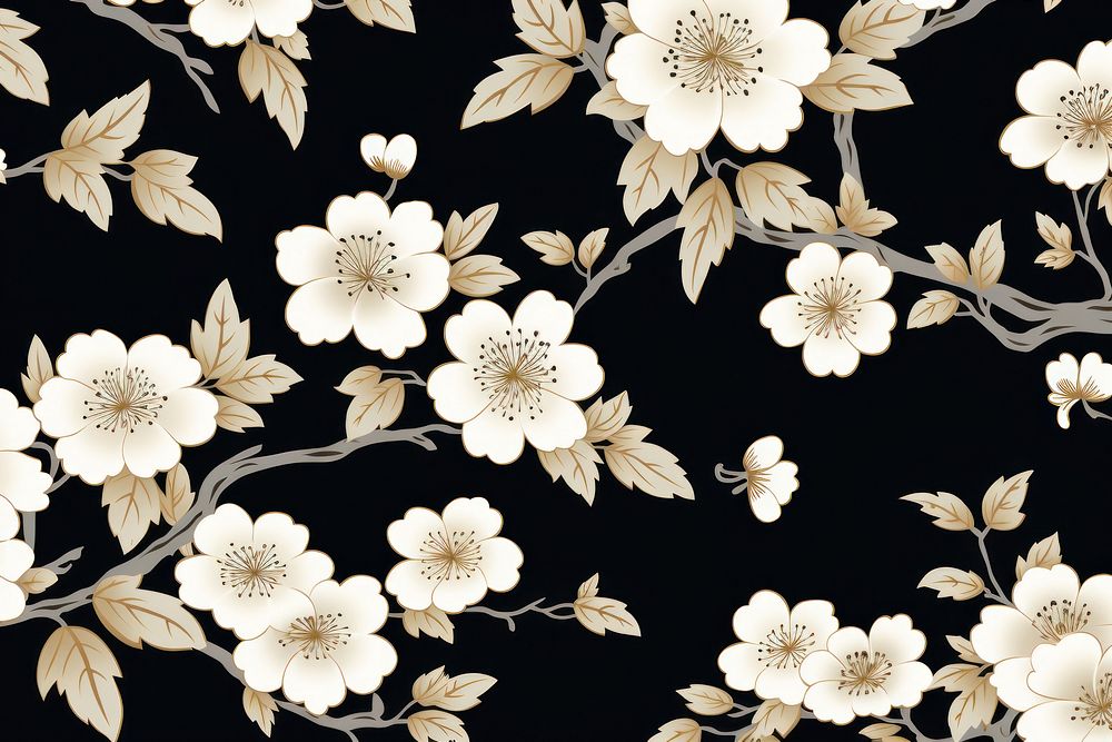 Geopmetric pattern flower wallpaper blossom.