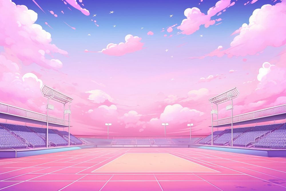 Illustration stadium backgrounds sports sky.