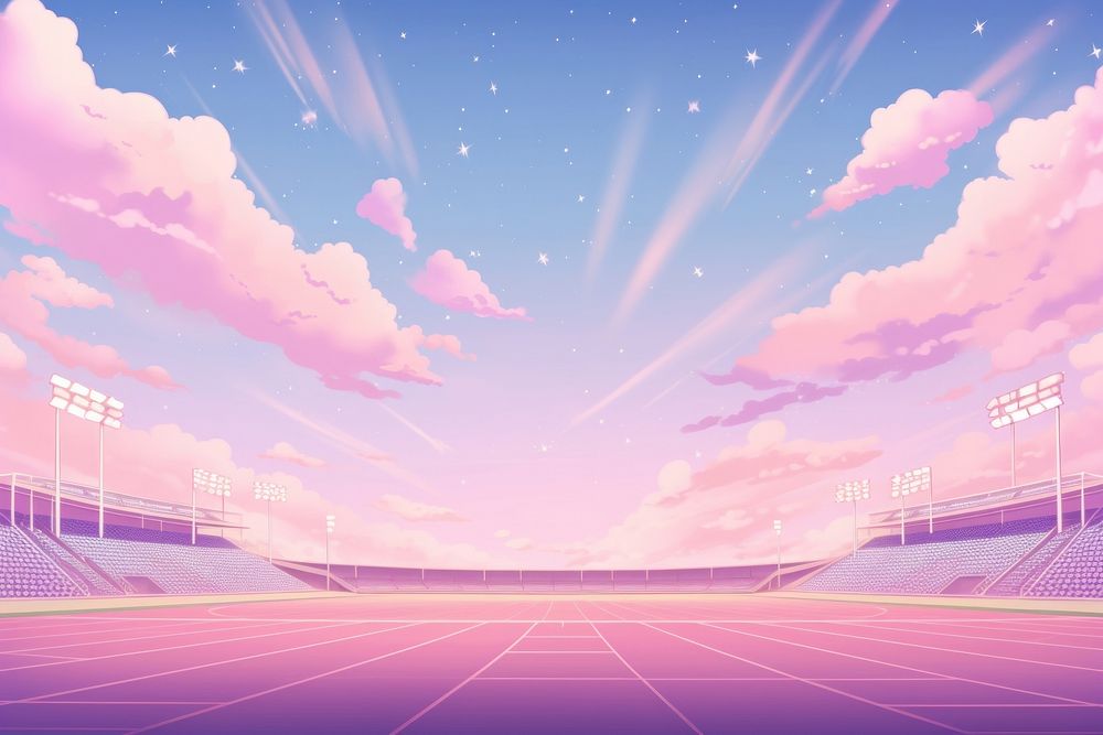 Illustration stadium sky outdoors sports.