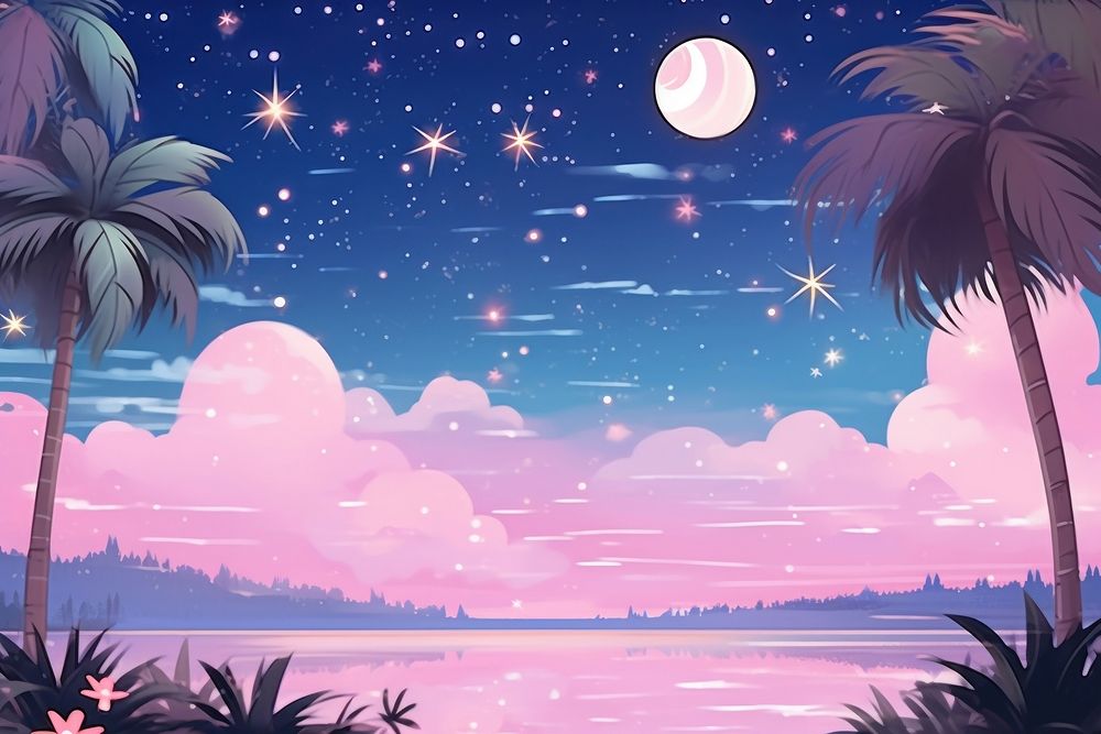 Illustration tropic backgrounds astronomy outdoors.