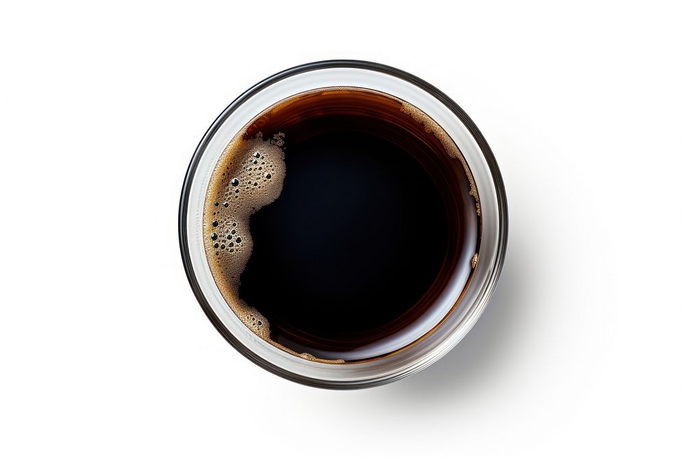 Black coffee cup drink glass.