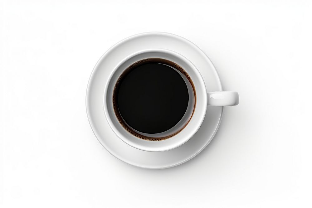 Black coffee cup drink mug.