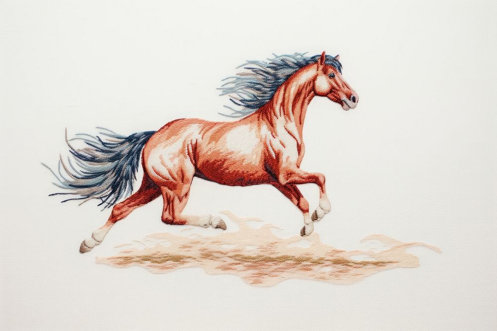 Horse stallion drawing animal.