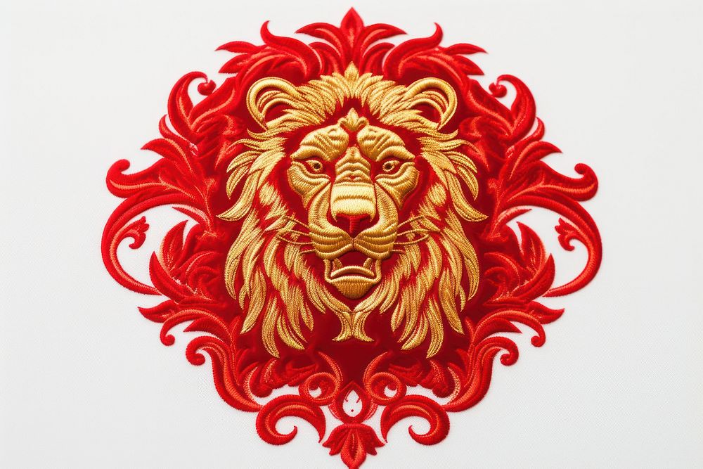 Mammal lion art representation.