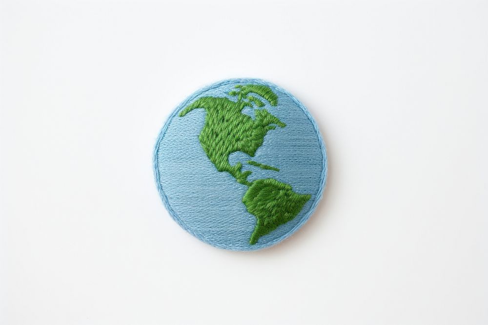 Symbol embroidery pattern planet.