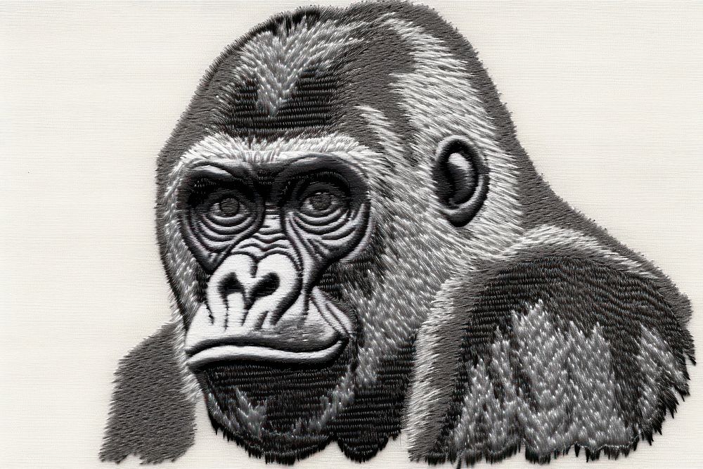 Gorilla ape wildlife mammal.