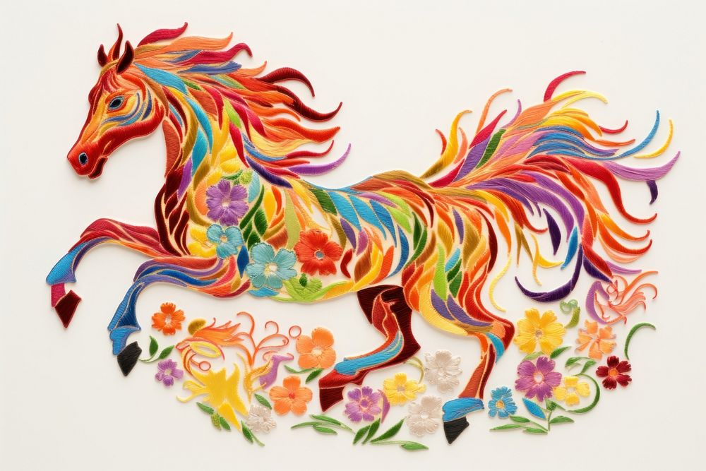 Painting pattern animal horse.