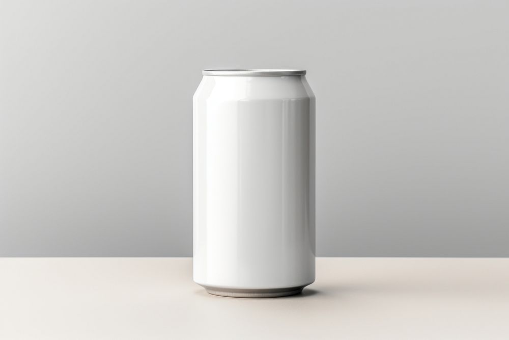 White Aluminum can  aluminum bottle drink.