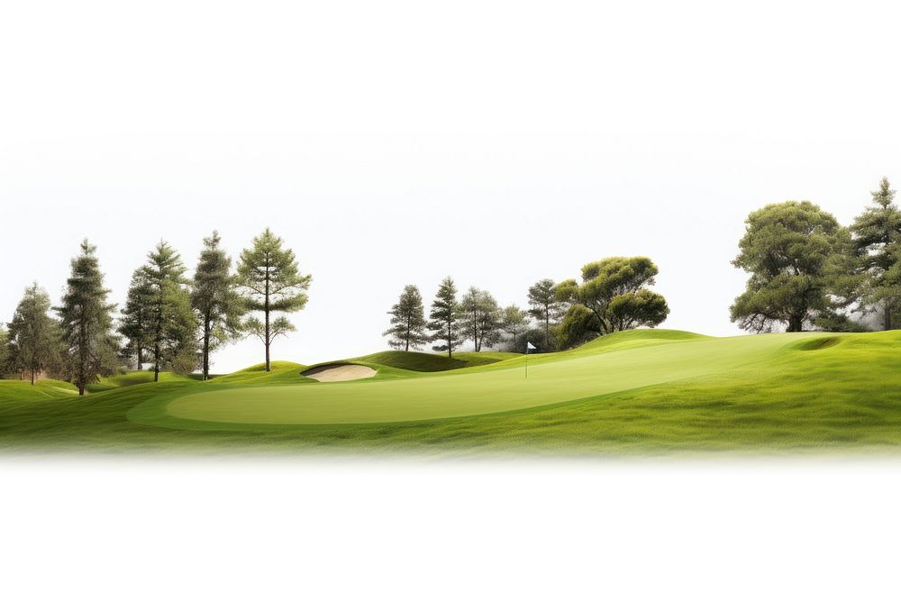 Golf course nature landscape outdoors. AI generated Image by rawpixel.