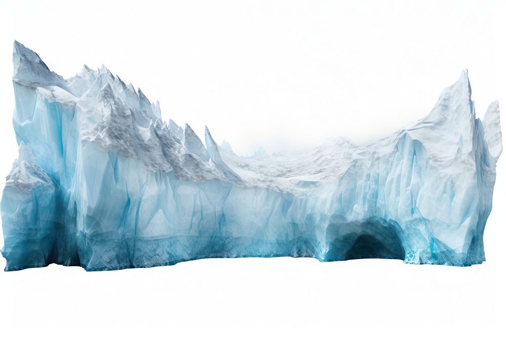 Blue ice cliff nature landscape mountain. AI generated Image by rawpixel.