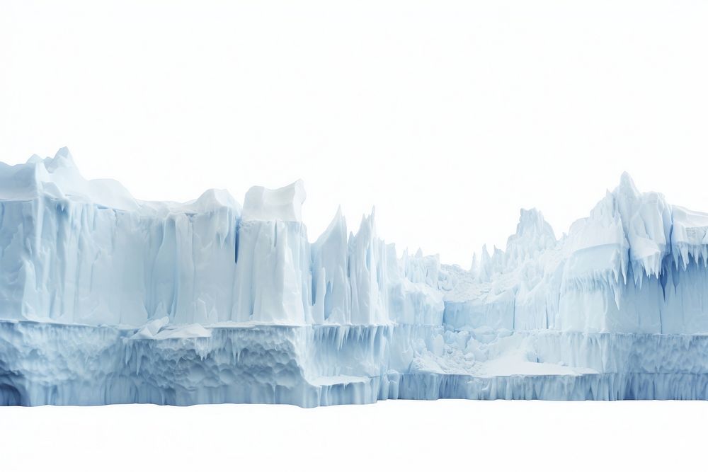 Ice cliff landscape nature panoramic. AI generated Image by rawpixel.