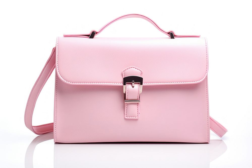 Pink female bag briefcase handbag purse.
