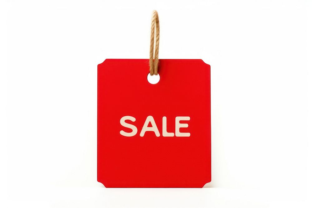 Sale red white background retail.