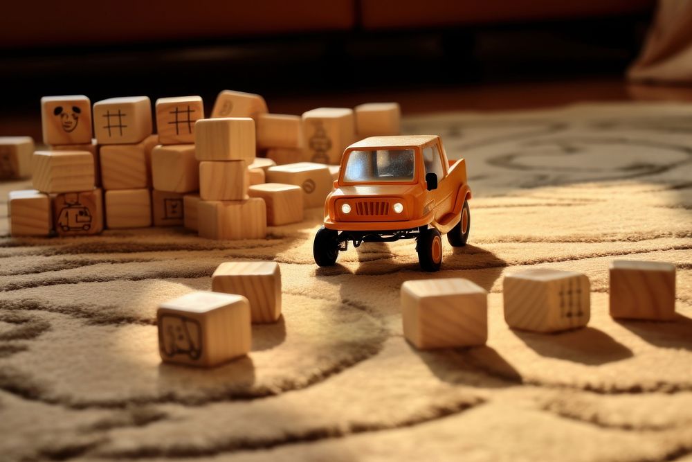Toy vehicle wood car.