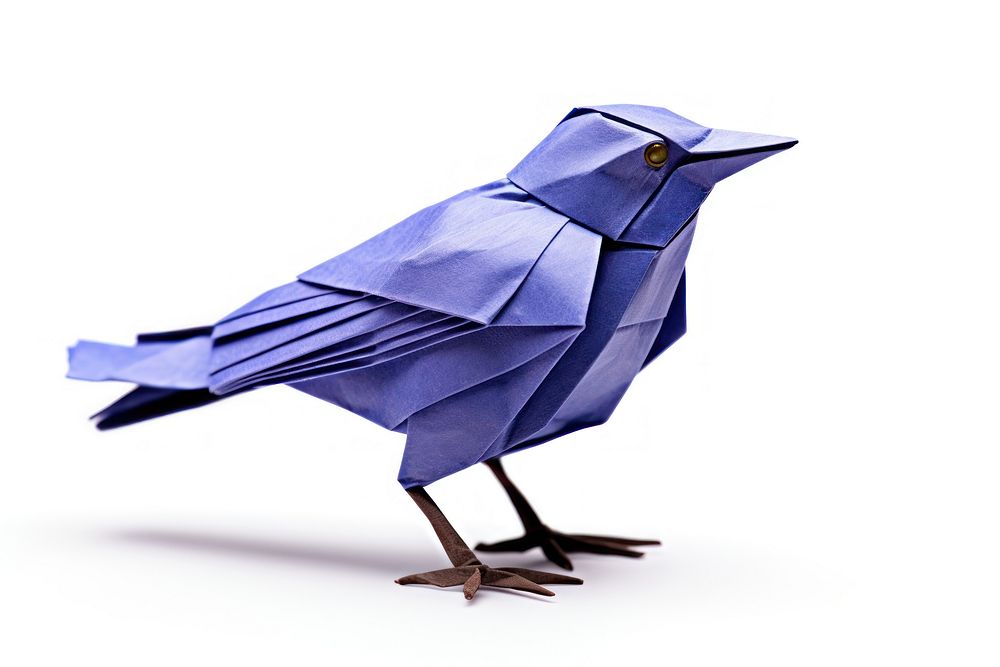 Paper craft origami bird animal.
