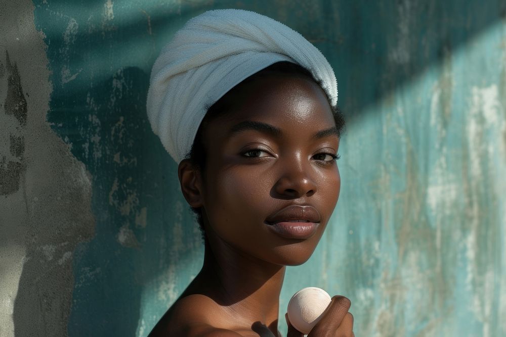 Black South African woman portrait adult photo.