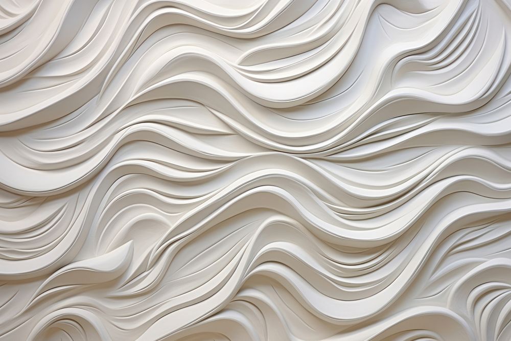 Square bas relief pattern white wall backgrounds.