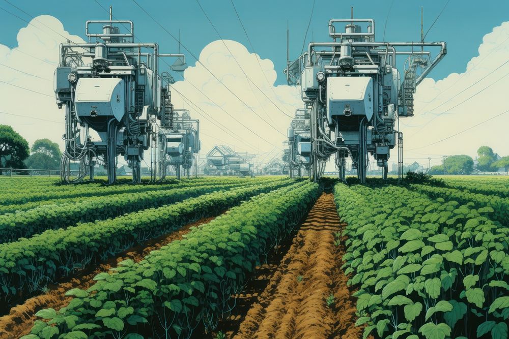 Automated farming architecture agriculture outdoors.