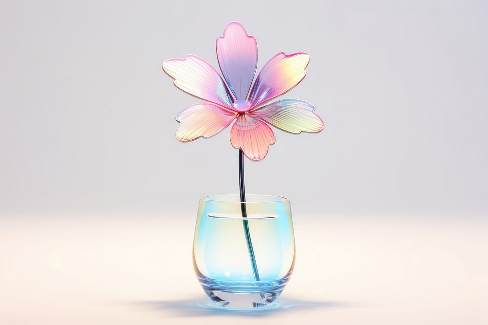 Flower glass petal plant.