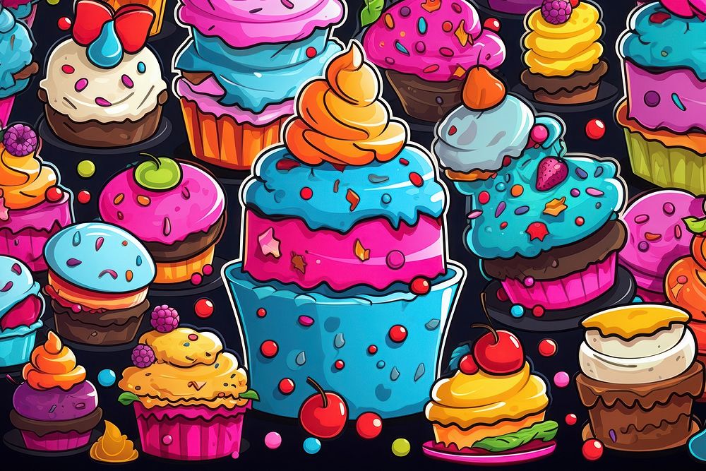 Cake backgrounds dessert cupcake.