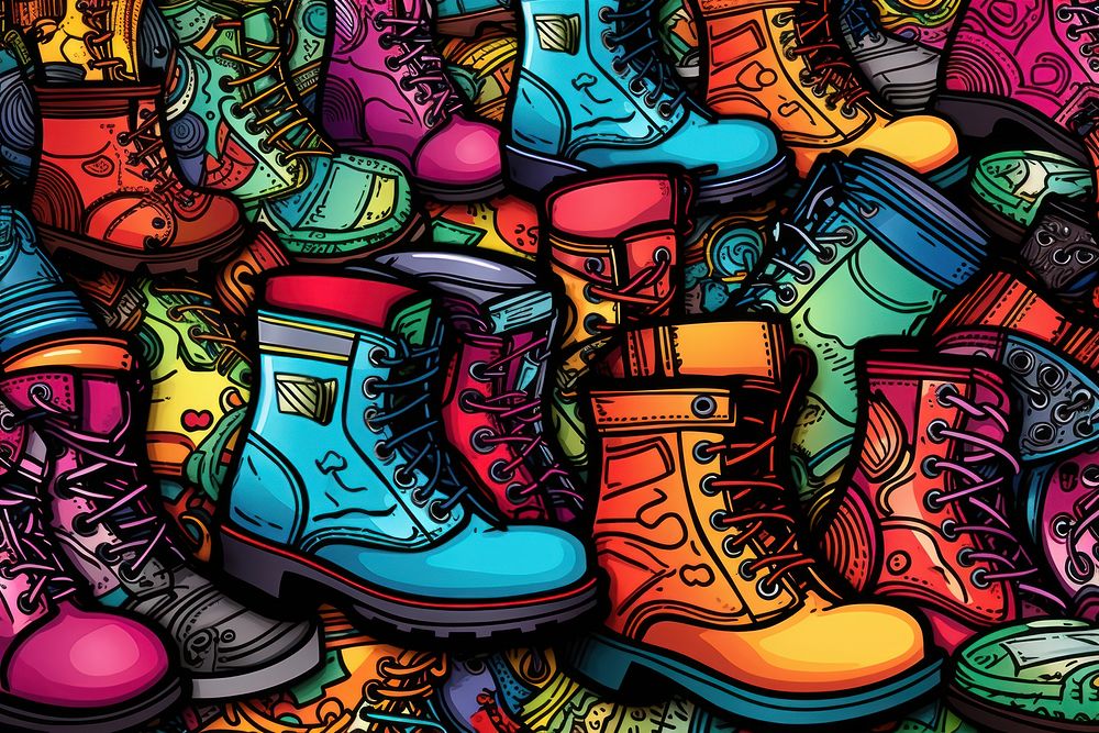 Boots art backgrounds footwear.