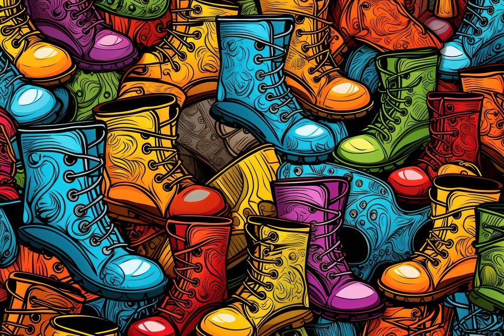 Boots art backgrounds footwear.
