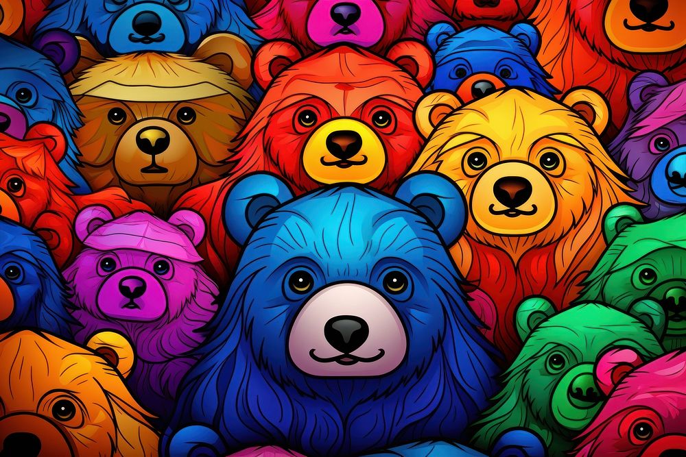 Bear backgrounds mammal art.