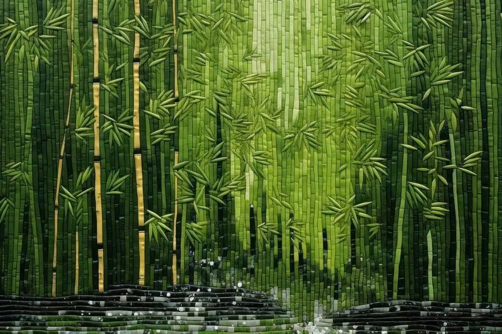 Green bamboo forest outdoors nature plant.