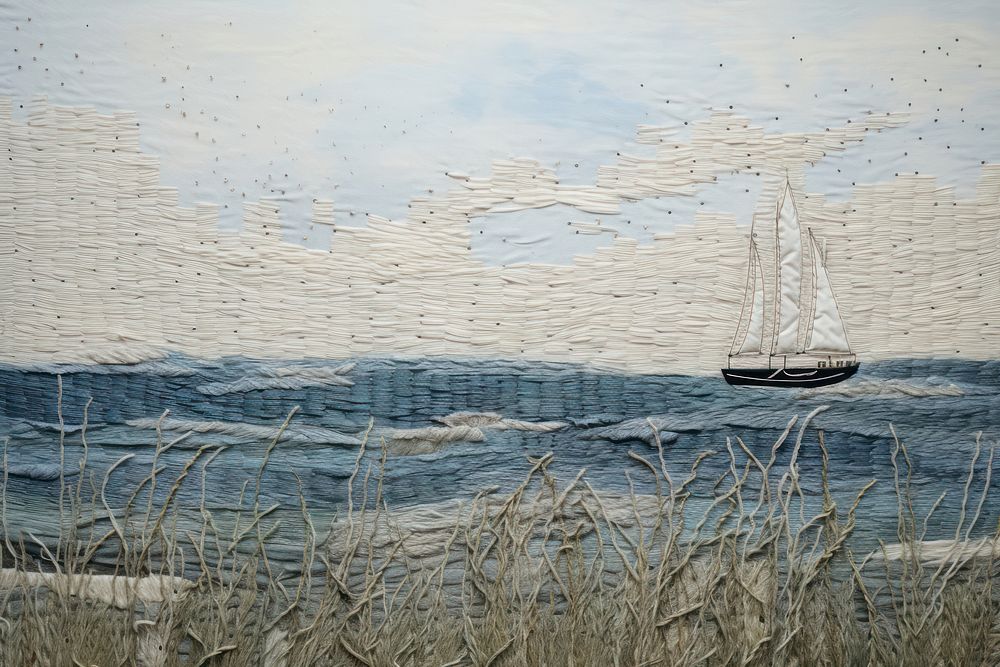 Schooner on the sea sailboat painting outdoors.