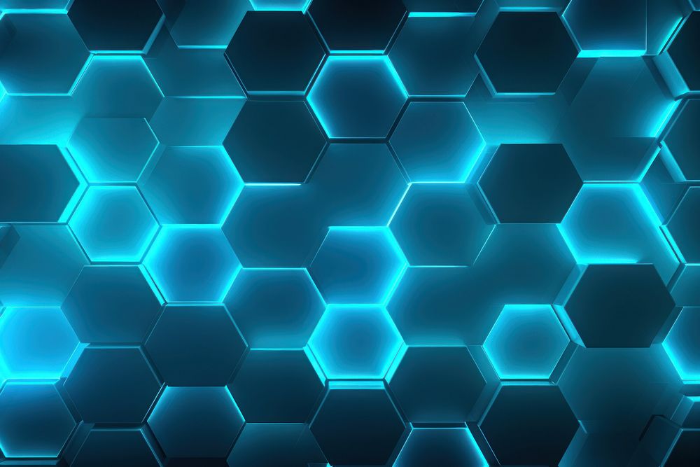 Cyan hexagonals background backgrounds abstract pattern.