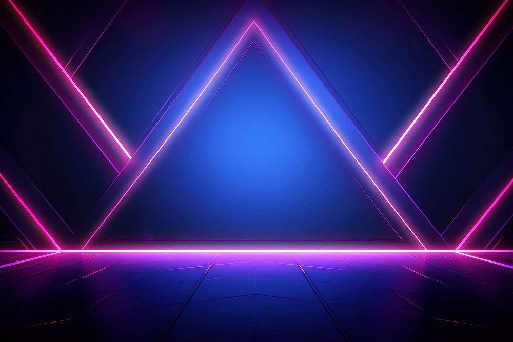 Geometric background with empty space on the right neon backgrounds abstract.