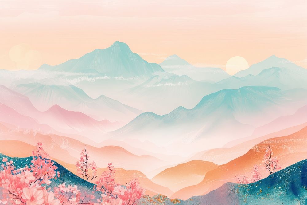 Background of mountain backgrounds landscape outdoors.