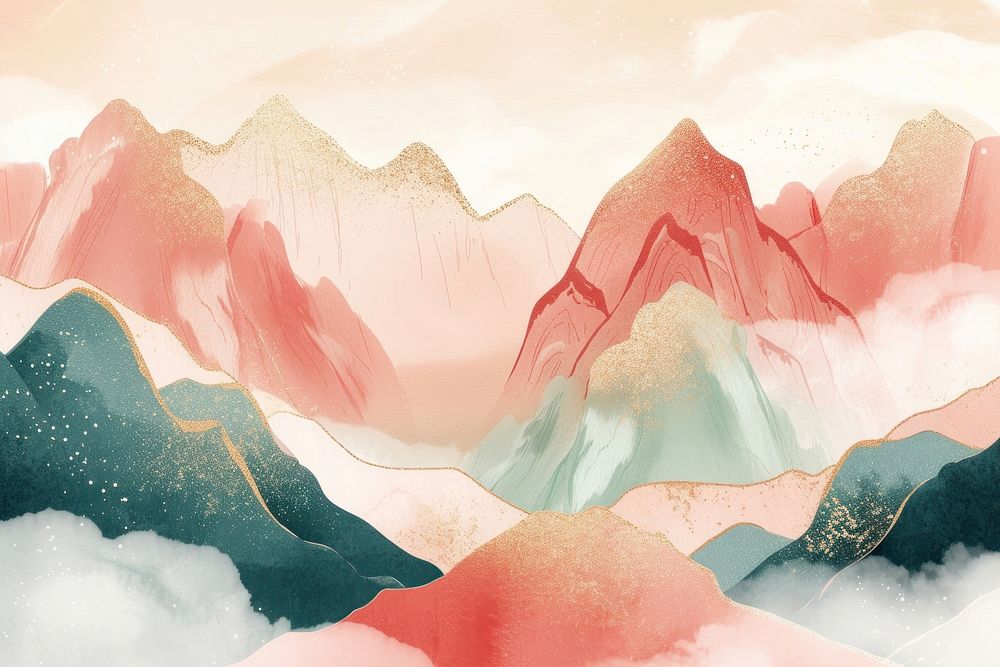 Background of mountain art backgrounds outdoors.