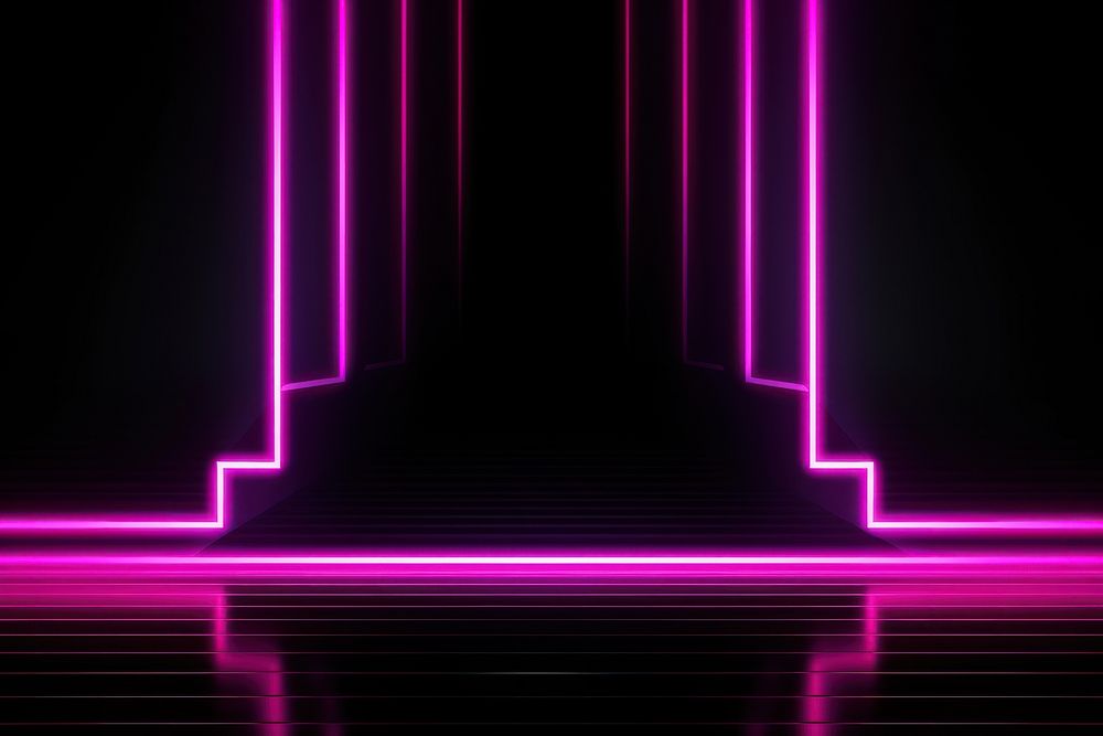 Black and white neon background backgrounds purple light. AI generated Image by rawpixel.