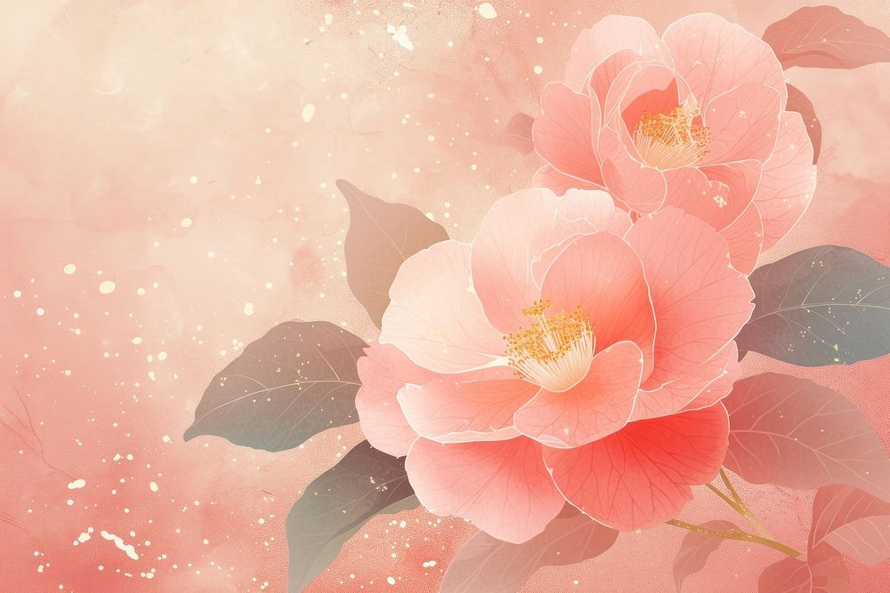 Camellia backgrounds blossom flower.