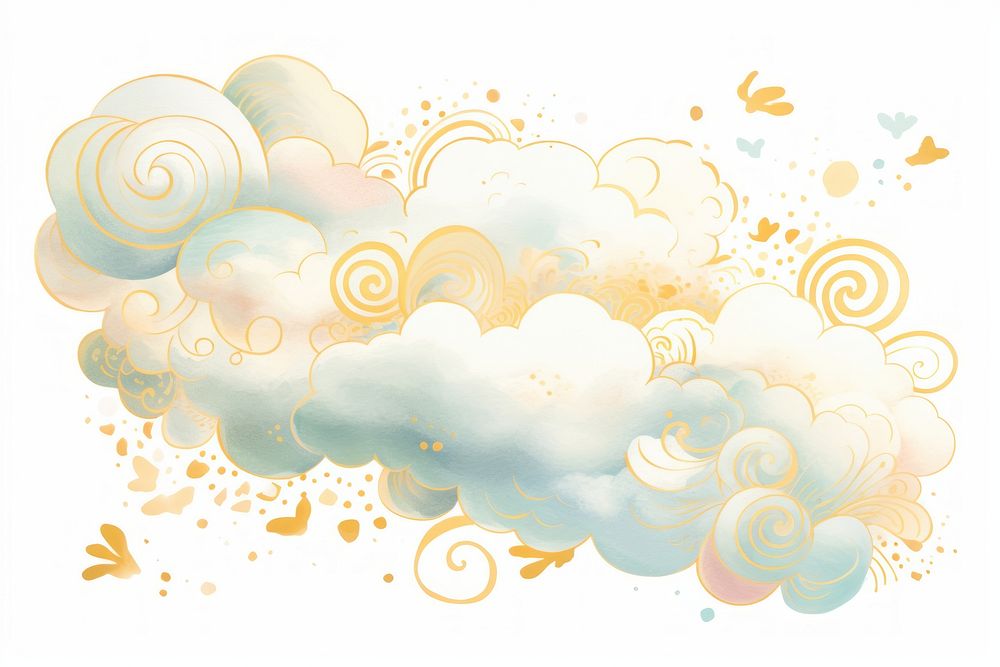 Cotton cloud backgrounds pattern line.